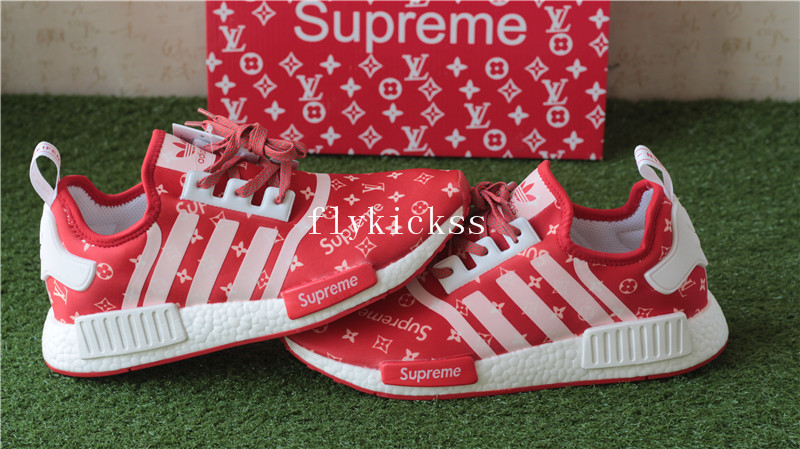 LVS X Supreme Adidas NMD XR1 Red Real Boost